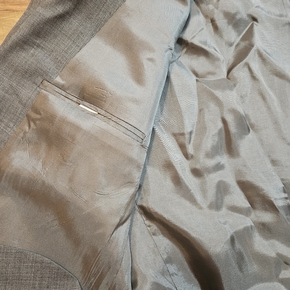 LAUREN Ralph Lauren Green Label Blazer Men's Size 44R Gray 100% Wool - Picture 3 of 11